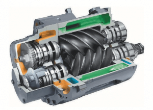 کمپرسور اسکرو یا پیچی screw compressor