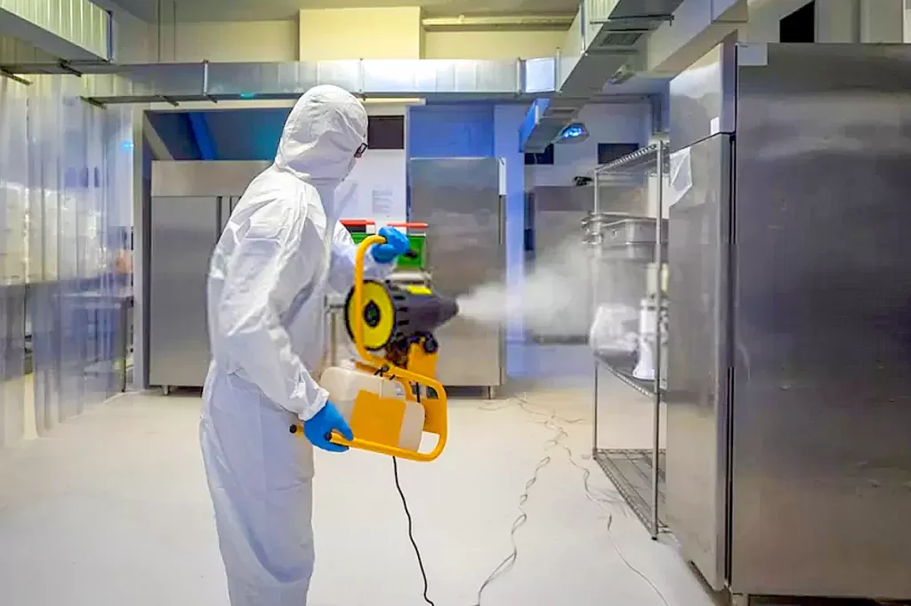 Disinfection of the cold room of chicken and poultry