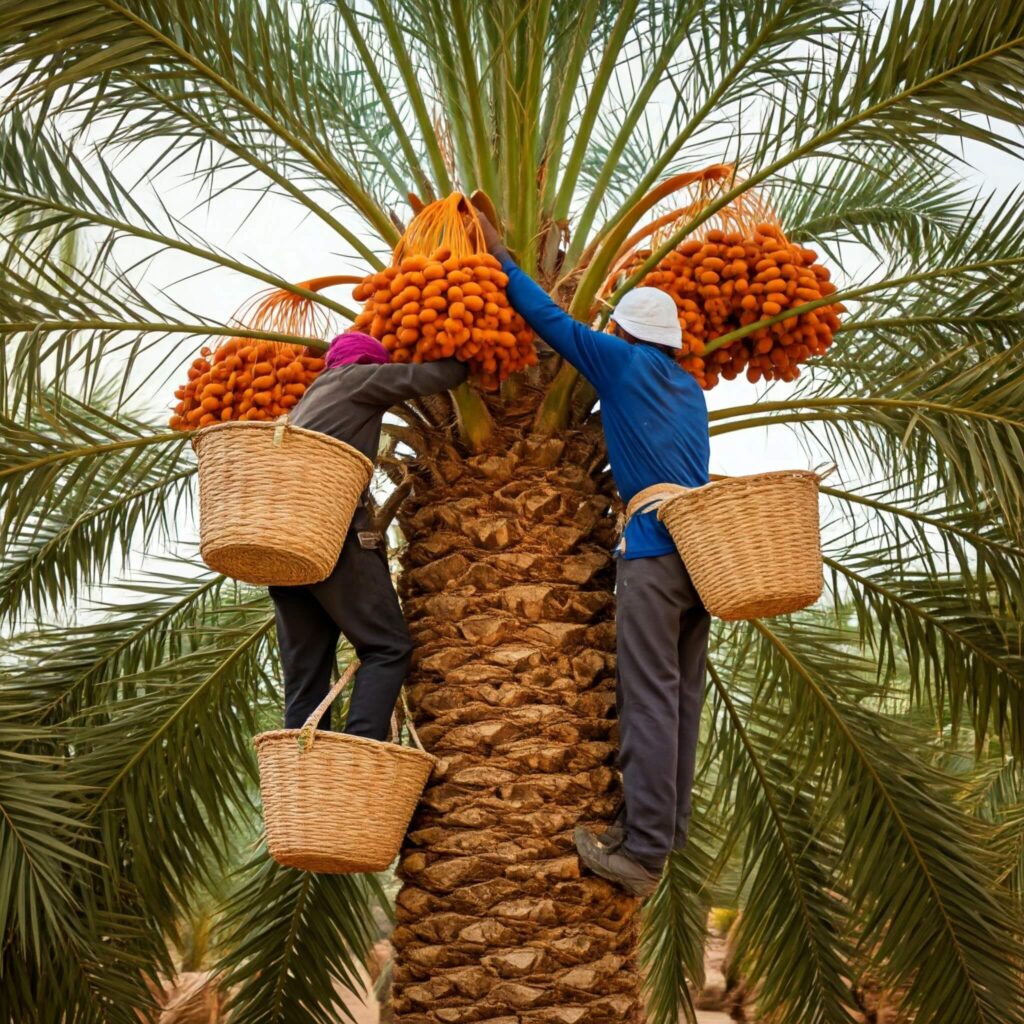 برداشت خرما